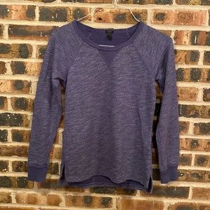 JCrew blue heathered sweatshirt, Women’s sized xs